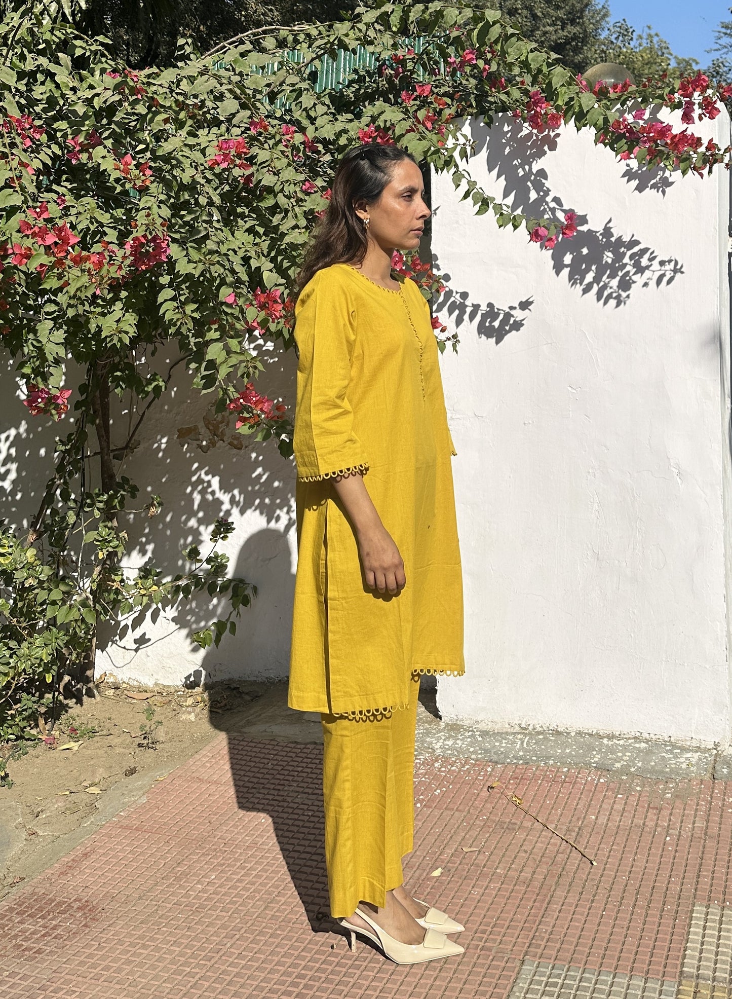 Marigold cotton suit
