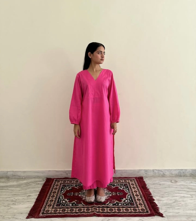 Pink cotton co-ord set