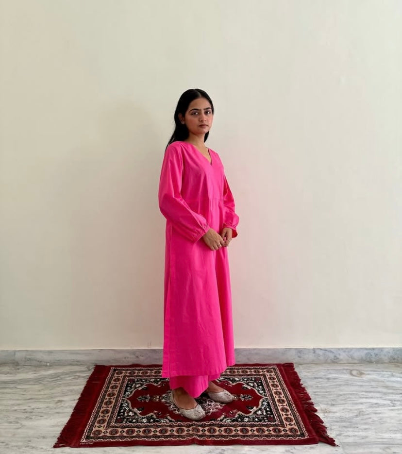 Pink cotton co-ord set