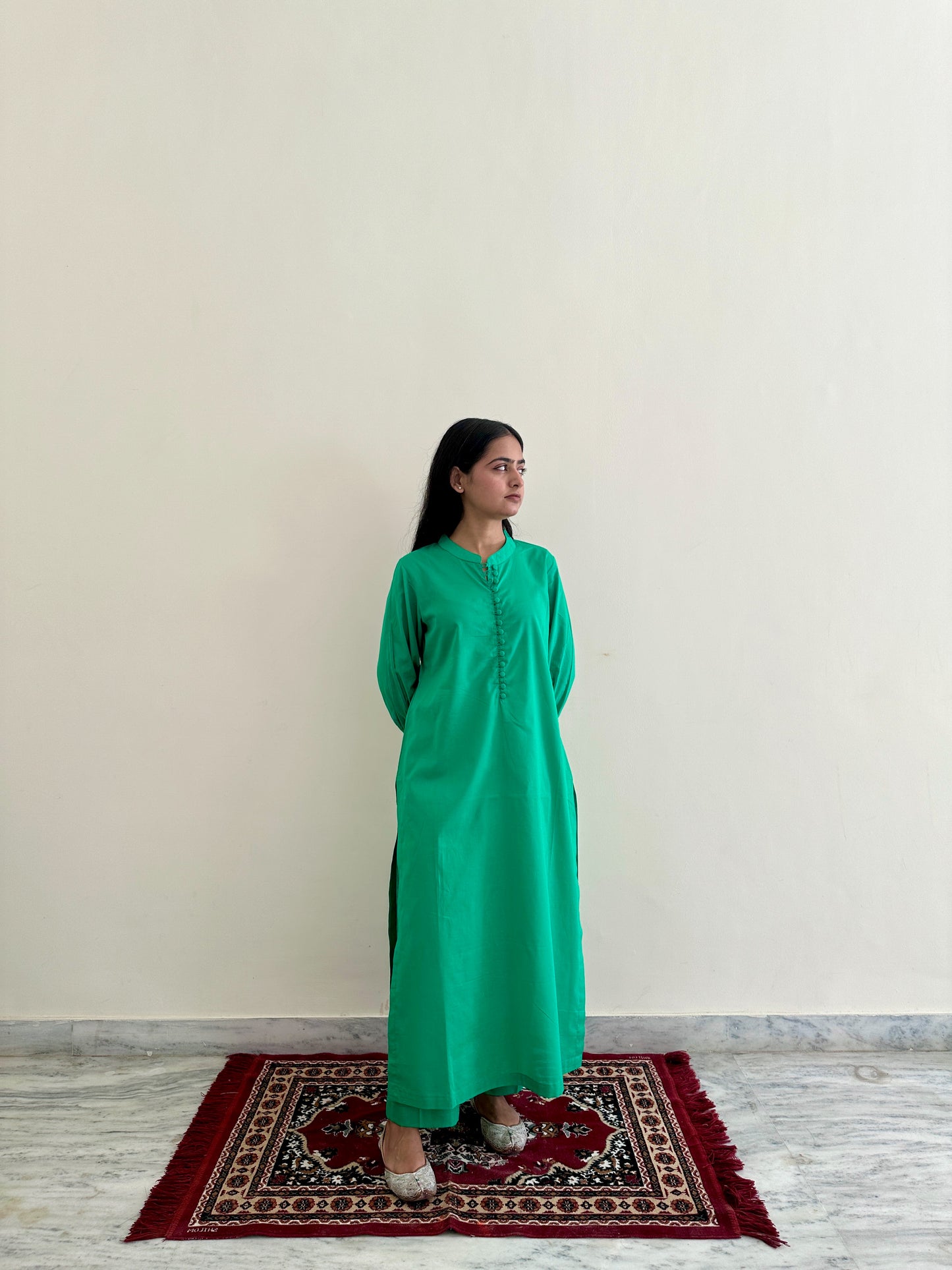 Green cotton co-ord set